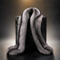 Silver fox fur stole by Maison Fourrure
